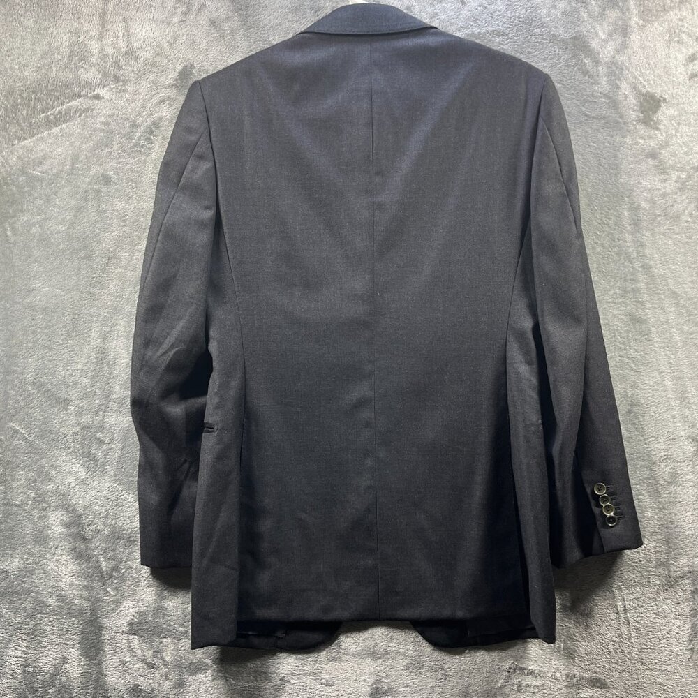 Edifice Mens Blazer Loro Piana Fabric 44 Gray Wool Jacket Four Seasons Classy - Picture 2 of 13